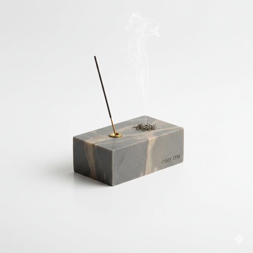 Minimalist Soapstone Incense Vessel for Meditation